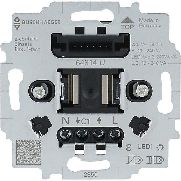 Busch-Jaeger E-Contact-Einsatz 1-fach 64814 U